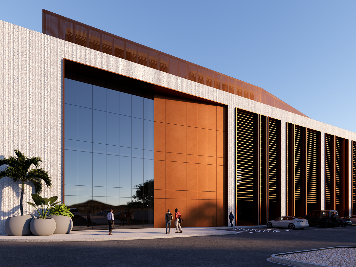 Rendering of MD-PX1, an upcoming data center in Phoenix.