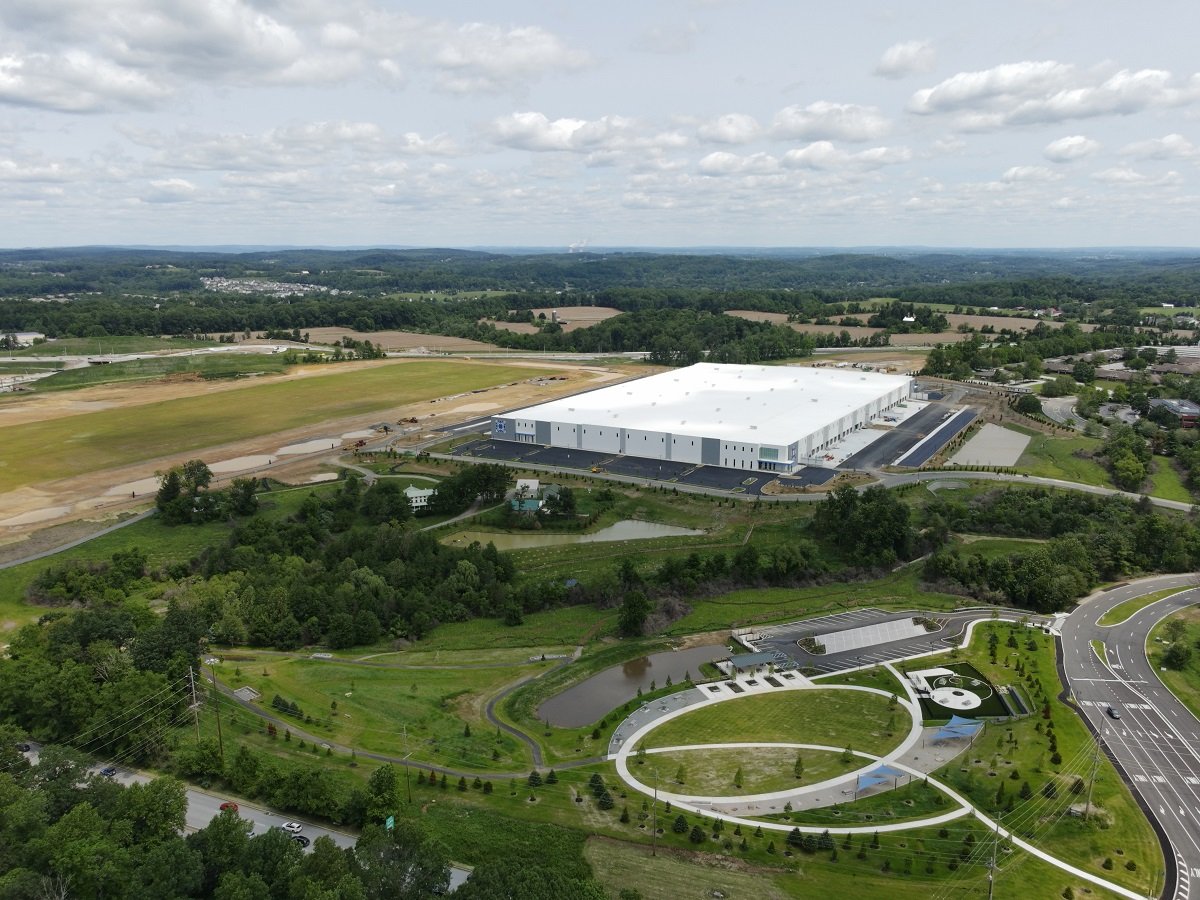 Aerial shot of I-76 Trade Center's phase one, an industrial campus in Exton, Pa.