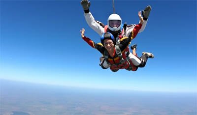 Skydiving agent raising money for children’s hospital