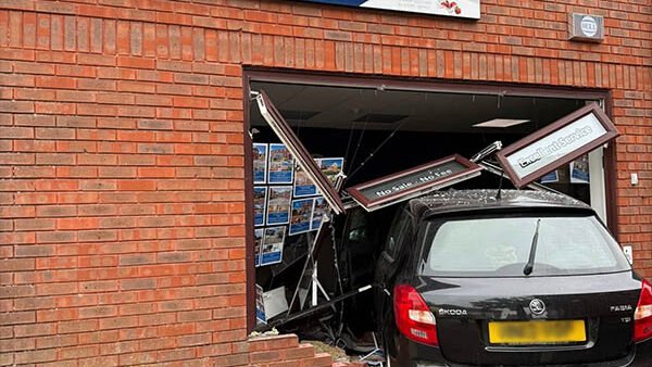Car crashes into Hampshire agency office
