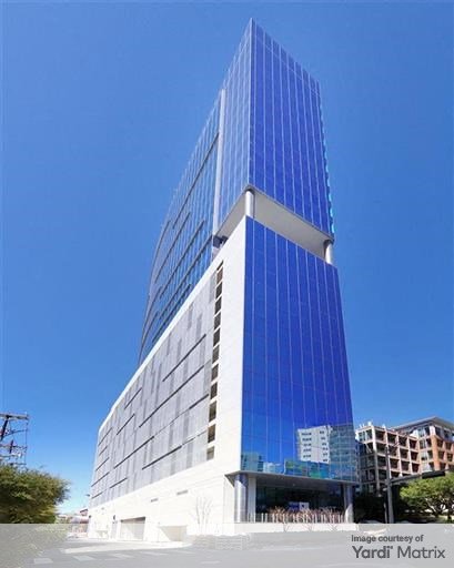 Exterior shot of The Link, a 292,000-square-foot office building in Dallas.