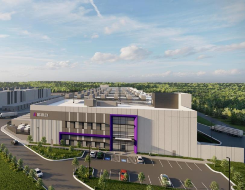 Rendering of DC BLOX’s Atlanta West Hyperscale Data Center Campus, in Lithia Springs, Ga.