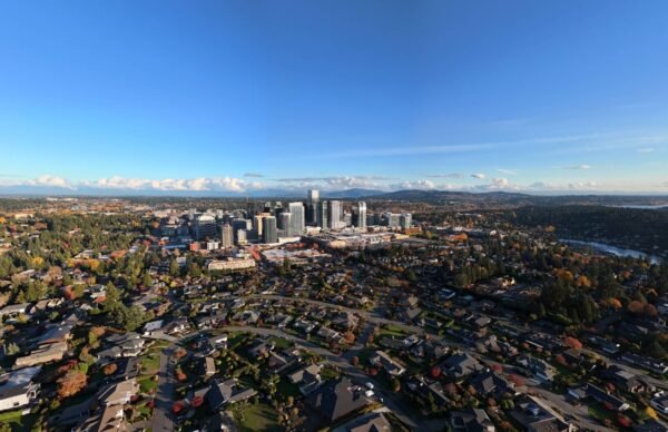 New Office Tower in Bellevue WA in Complete