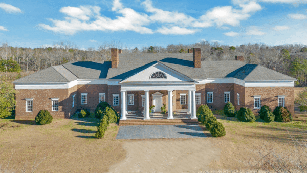 Brick Home On 77 Acres With 2-Story Library (PHOTOS)