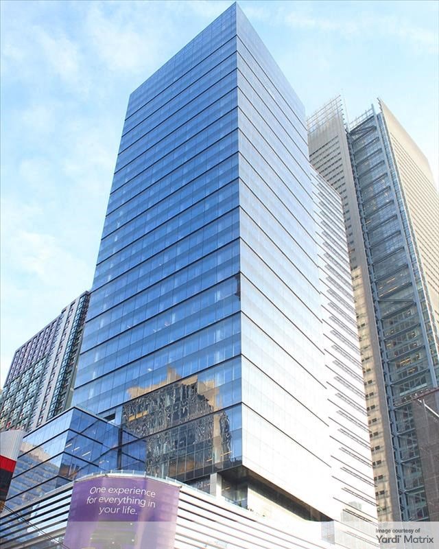 Exterior shot of Eleven Times Square in Manhattan