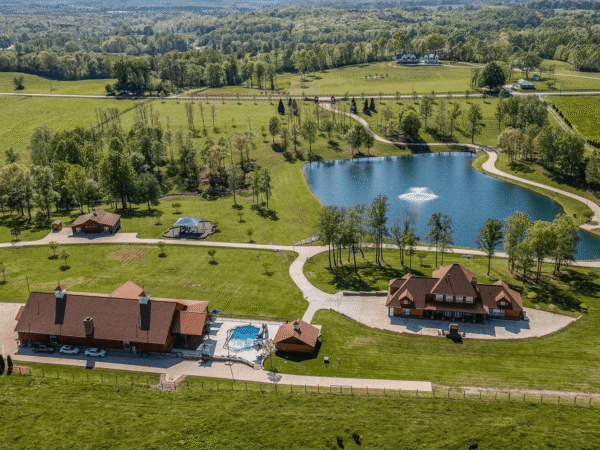 27 Acre Estate With Entertainment Building & Pond (PHOTOS)
