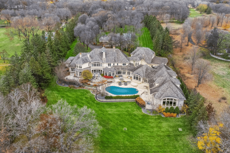 Lakefront Home With Indoor Pool & Basketball Court (PHOTOS)